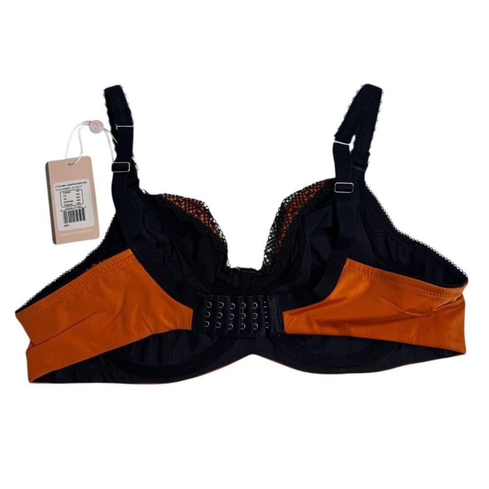 Cake Lingerie NEW 40D Ginger Macaroon Maternity Nursing Bra Underwire Orange - Picture 5 of 11